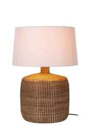 Lucide AMBALA - Tafellamp - Ø 45 cm - 1xE27 - Naturel