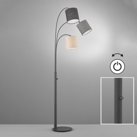 Fischer & Honsel vloerlamp Leitung, zwart