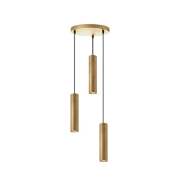 Label 51  hanglamp Ferroli, 3-lichts antiek goud
