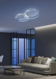 Trio lighting plafondlamp Citizen led, mat nikkel