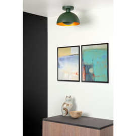 Lucide plafondlamp Siemon, groen