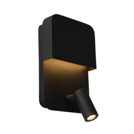 Lucide wandlamp Boxer led, zwart