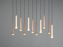 Trio lighting hanglamp Fiato led, zwart incl. switch dimmer