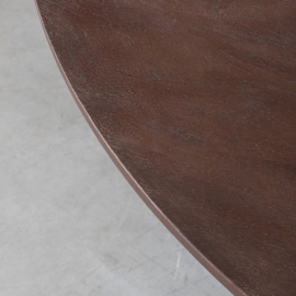 Label 51 Eettafel Olly, espresso mangohout 150 cm