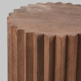 Label 51 Bijzettafel Novan, espresso mangohout 35 cm