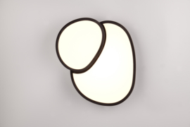 Trio lighting plafondlamp Rise led, zwart incl. afstandsbediening 43 cm
