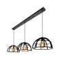 Lucide hanglamp Dikra,  3-lichts zwart