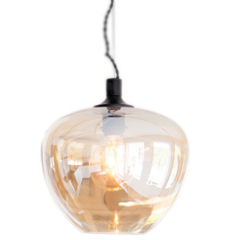 By Rydéns hanglamp Bellissimo, amber glas incl. licht bron