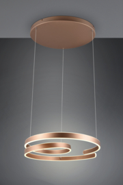 Trio lighting hanglamp Marnie led, caffee incl. switch dimmer