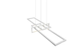 Trio lighting hanglamp Salinas led, mat wit met switch dimmer