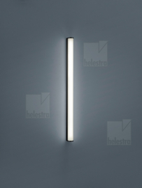 Helestra wandlamp Ponto led, zwart met acryl glas 90 cm IP44