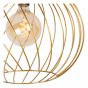 Lucide plafondlamp Danza, mat goud-messing