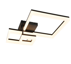 Trio lighting plafondlamp Camino led, zwart 66 cm