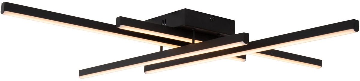 Lucide plafondlamp Novak led, zwart