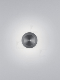 Helestra wandlamp  Poro led kleur mat  titaan grijs acryl glas