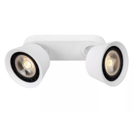 Lucide plafondspot Trigono led, 2-lichts wit incl ES111