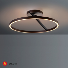 Escale plafondlamp Vision led, brons-zwart incl. casambi