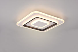 Trio lighting plafondlamp Jora led, wit incl. switch dimmer 41 cm vierkant
