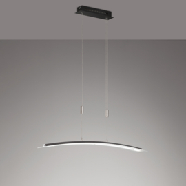 Fischer&honsel hanglamp Metis TW led, mat zwart incl. pushdimmer