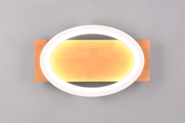 Trio lighting wandlamp Barca led, mat wit incl. switch dimmer