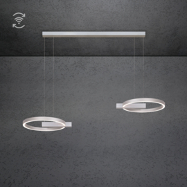Escale hanglamp Midnight double led · 40 cm (144 cm) Funk aluminium