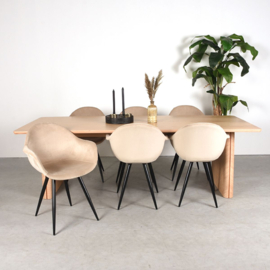 Label 51 Eettafel Jule, naturel eiken 210 cm