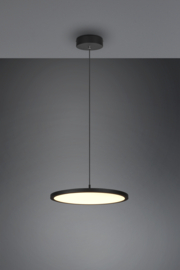Trio lighting hanglamp Tray led, 1-lichts mat zwart 40 cm