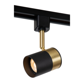 Lucide TRACK FLORIS Railspot - 1-fase Railsysteem - 1xGU10 - zwart/goud