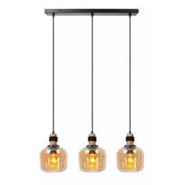Lucide hanglamp Ilona, 3-lichts balk