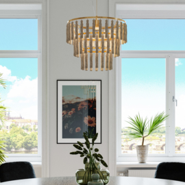 By Rydéns hanglamp Cloe, beige incl. licht bron