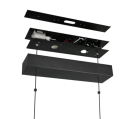 Trio lighting hanglamp Donegal led, zwart