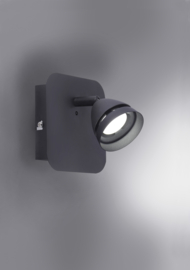 Trio lighting plafondspot  Gemini led, 1-lichts zwart WIZ incl. afstandsbediening