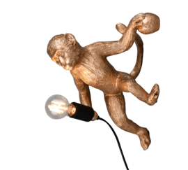 Trio lighting wandlamp Louy, goud kleurig