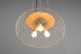 Trio lighting hanglamp Tamil, antiek nikkel