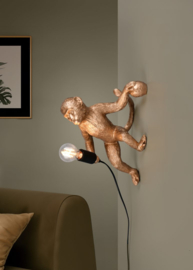 Trio lighting wandlamp Louy, goud kleurig