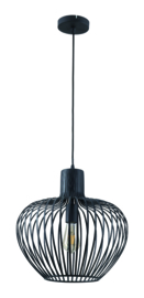 Freelight hanglamp Arraffone, zwart 38 cm