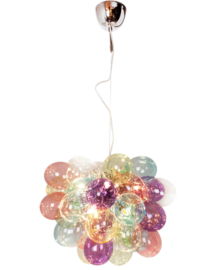 By Rydéns hanglamp Gross, chroom 37-lichts multi color