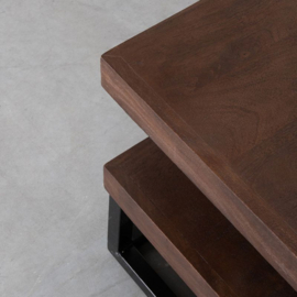 Label 51 Salontafel Cube, espresso mangohout