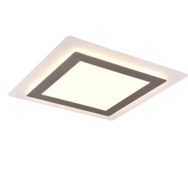 Trio lighting plafondlamp Morgan led, mat nikkel incl. afstandsbediening