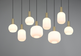 Trio lighting hanglamp Diva, 8-lichts mat messing