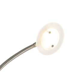 Vloerlamp Chala led, 2-lichts mat nikkel