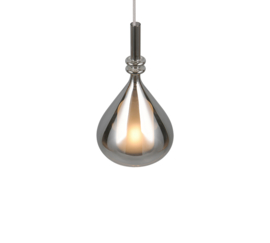 Trio lighting hanglamp Aldea, grijsglas