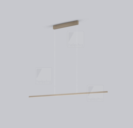 Helestra hanglamp LOOPY-EVO led, 126,5 cm mat caffee