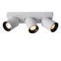 Lucide plafondspot Nigel led, 3-lichts wit