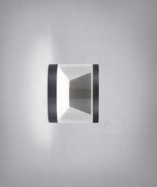 Helestra wandlamp Poro led kleur mat zwart acryl glas