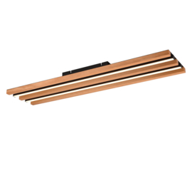Trio lighting plafondlamp Fontana led, zwart incl. switch dimmer