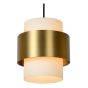 Lucide hanglamp Firmin, 3-lichts mat goud/messing
