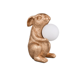 Trio-lighting tafellamp Rabbit, goud kleurig
