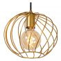Lucide hanglamp Danza, 3 -lichts mat goud-messing 50 cm