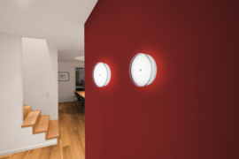 Helestra plafondlamp Yuma led, wit IP30 28 cm